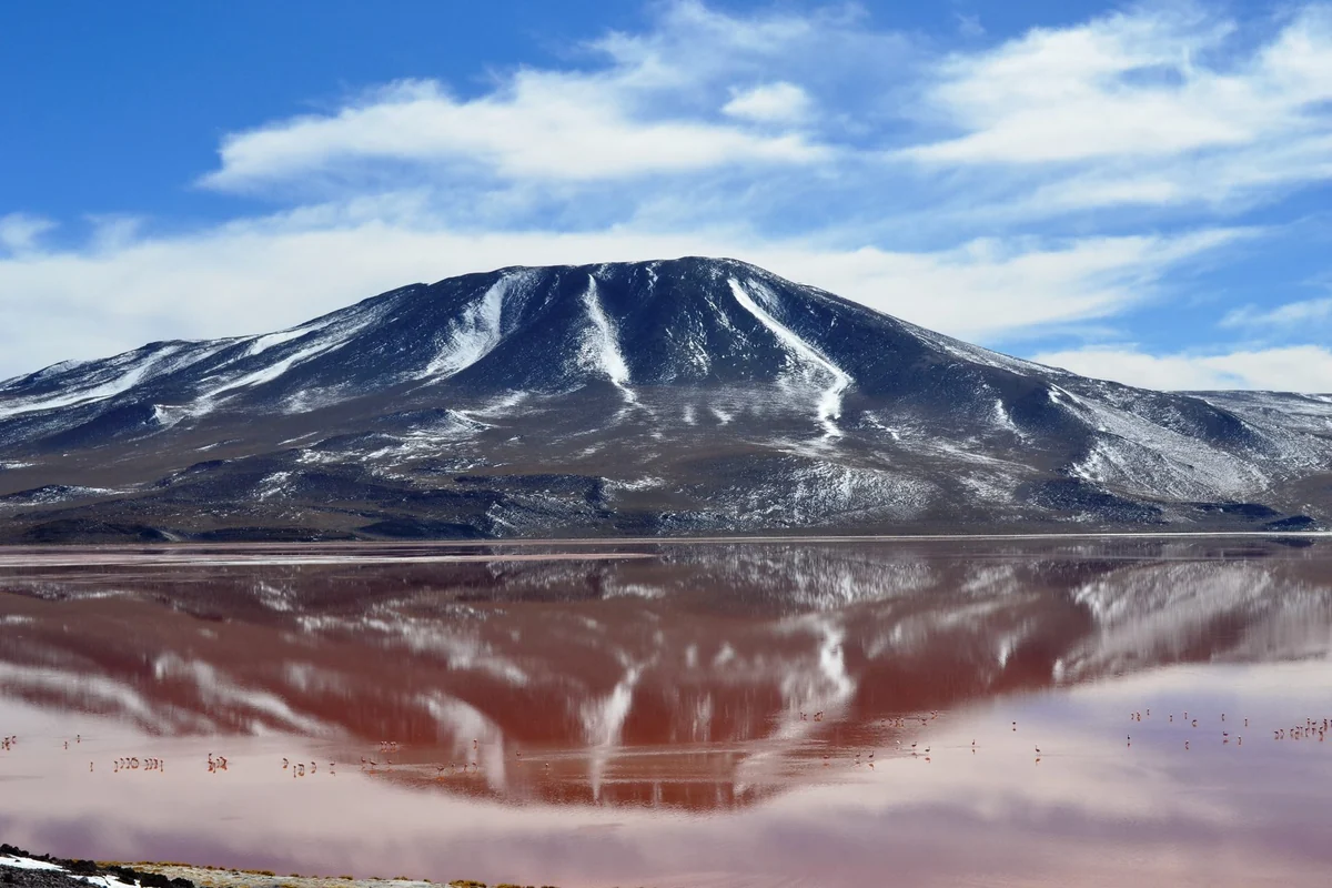 Laguna Colorada vista do mirante, Bolívia